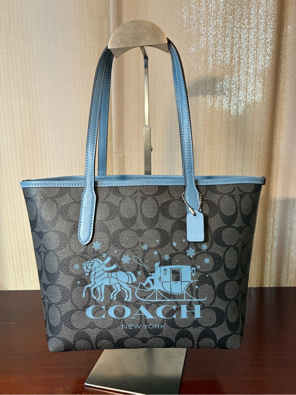 Coach City Tote with Horse and Sleigh
